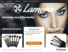 Tablet Screenshot of lamorabeauty.com